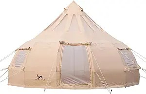 TOMOUNT-Canvas-Tent-with-Stove-Jack-Bell-Tent-Yurt