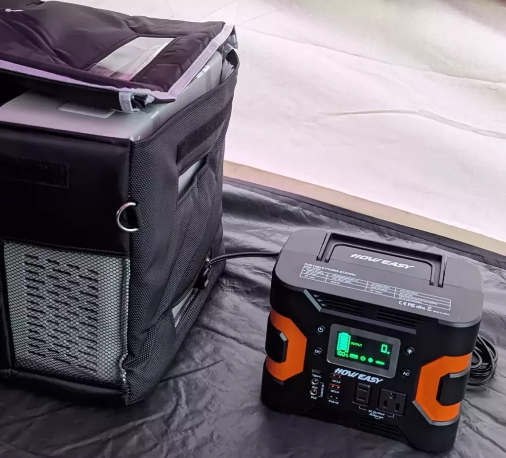 How Easy Portable Power Station With BougeRV Cooler